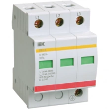 IEK Ограничитель импульсных перенапряжений ОПС1-B 3Р 30/60кА 400B
