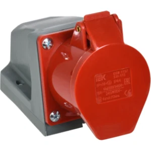 IEK Розетка стационарная CCИ-115 3Р+РЕ+N 16А 380-415В IP44 - PSR12-016-5 IEK Розетка стационарная CCИ-115 3Р+РЕ+N 16А 380-415В IP44 - PSR12-016-5