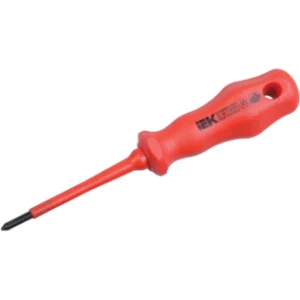 IEK Отвертка крестовая PROFI Ph0х75мм 1000В - TSC-3PH-075 IEK Отвертка крестовая PROFI Ph0х75мм 1000В - TSC-3PH-075