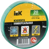 IEK Изолента 0,13х15мм зеленая 20м ИЭК
