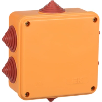 IEK Коробка распаячная огнестойкая ПС 100х100х50мм 6P 4мм2 IP55 6 вводов