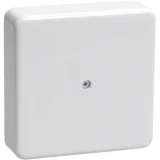 IEK Коробка распаячная КМ41216-01 для открытой проводки 75х75х28мм белая (6 клемм 6мм2)
