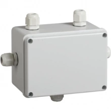 IEK Коробка распаячная КМ41331 для открытой проводки 150х110х85мм IP55 (RAL 7035, гермовводы PG11 5шт)