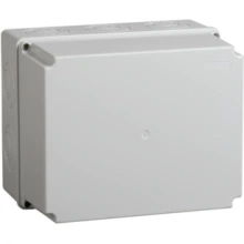 IEK Коробка распаячная КМ41274 для открытой проводки 240х195х165мм IP55 (RAL 7035, кабельные вводы 5шт)