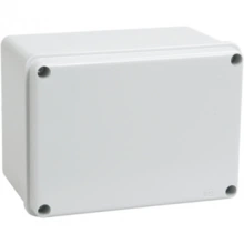 IEK Коробка распаячная КМ41261 для открытой проводки 150х110х85мм IP44 (RAL 7035, гладкие стенки)
