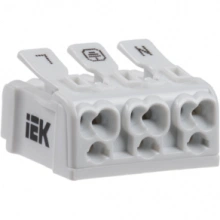 IEK Клемма пружинная соединительная КСП3-L+N+PE