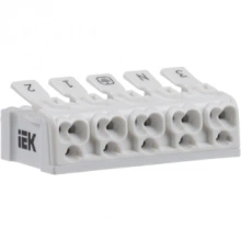 IEK Клемма пружинная соединительная КСП5-3L+N+PE