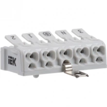 IEK Клемма пружинная соединительная КСПнз5-3L+N+PE