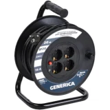 IEK Катушка УК20 с термозащитой 4 места 2P+PE/20м 3х1,5мм2 GENERICA
