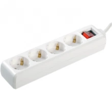 IEK Удлинитель У04К-выкл. 4 места 2P+PE/1,5м 3х1мм2 16А/250В