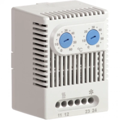 IEK Термостат двухканальный от 0 до +60°C NO+NO