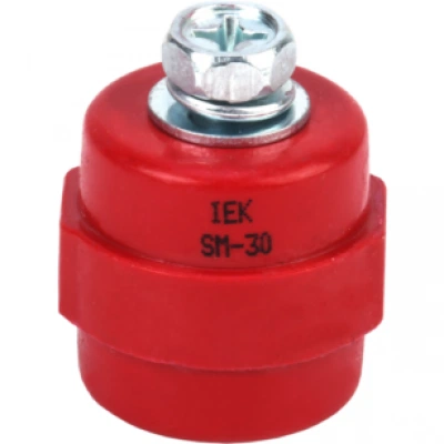 IEK Изолятор SM30 (М8) силовой с болтом IEK Изолятор SM30 (М8) силовой с болтом