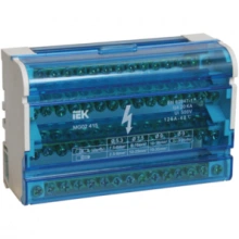 IEK Шины на DIN-рейку в корпусе (кросс-модуль) ШНК 4х15 3L+PEN