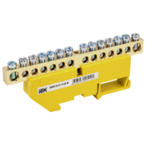 IEK Шина PE "земля" на DIN-изоляторе ШНИ-8х12-14-Д-Ж